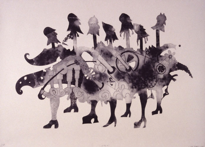 Manifest P.V.K.<br>tech.: sucha ihla - dry point<br>
      70x100 cm <p class='nosee'>lithography, vojna, kurva, kurvy, grafika, graphics, Luca Maro, Marek Lukac,  sucha ihla, drypoint, Kaltnadel, pointe, séche, punta seca</p>