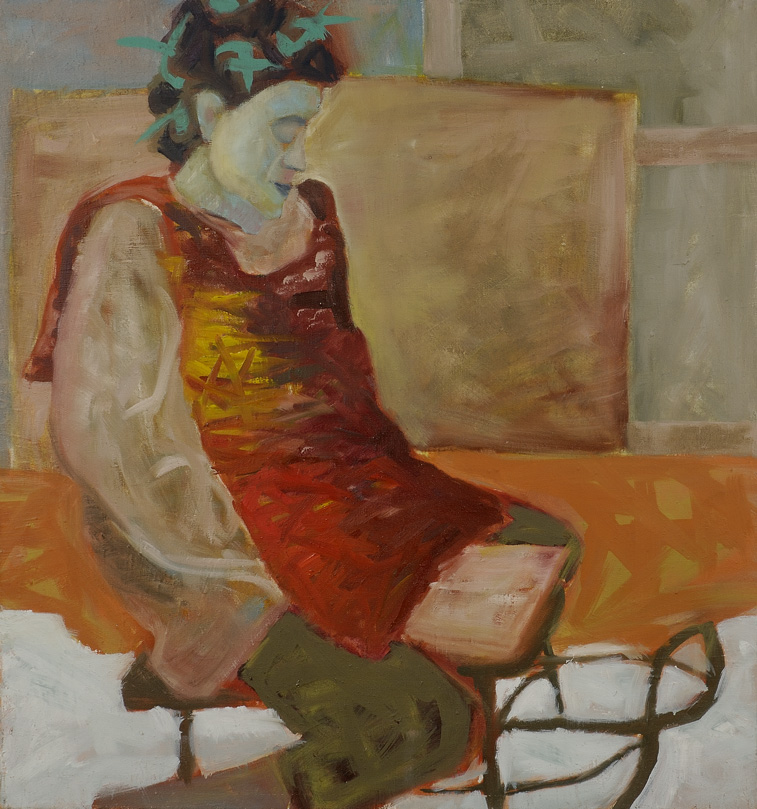 Dita<br>
      tech.: oľej oil<br>
      80x75cm cm<br>
      nedokončený - unfinished
